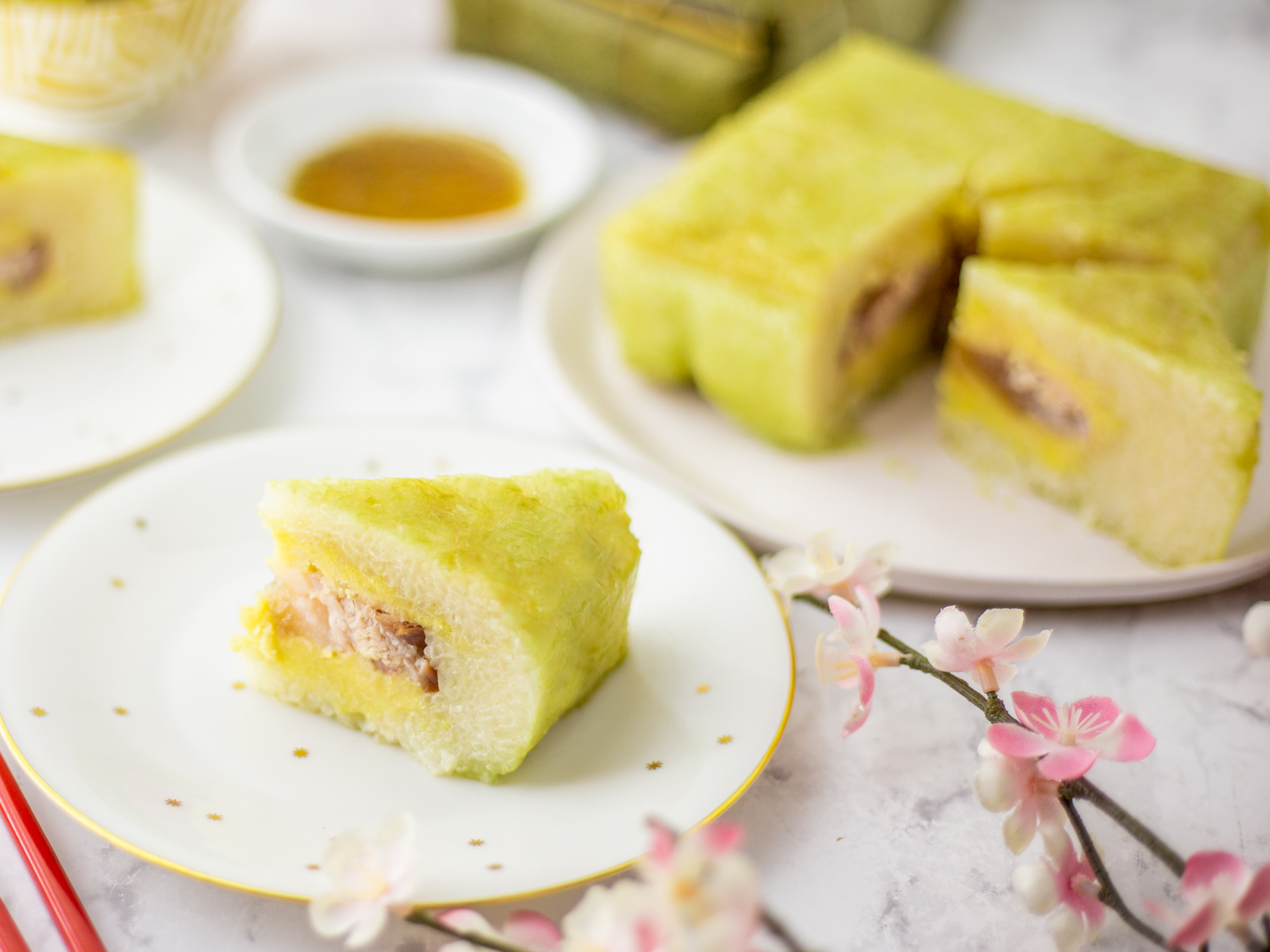 Sticky Rice Cake with Black Sesame Filling - China Sichuan Food